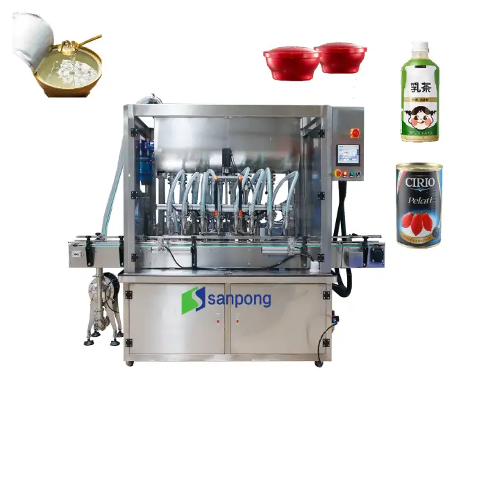 50-1000ml automatic honey jar filling machine for liquid beverage water filling sealing and packing machine for