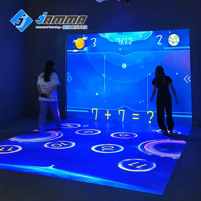 Exciting Children Museum Video Interactive floor projector Games Intellectual Challenge for Kids Advertising Equipment