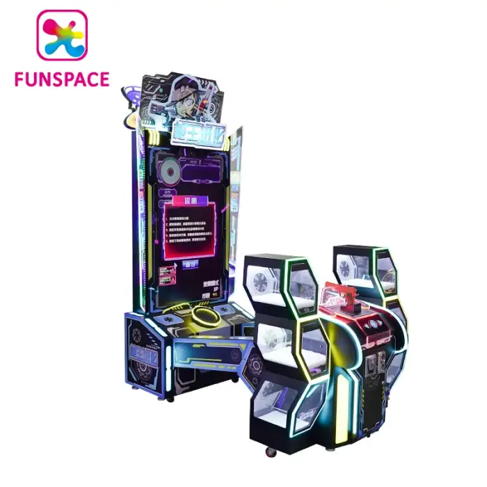 Funspace Coin Operated Shoot Video Game Simulator Entertainment Gun King Shooting Game Machine