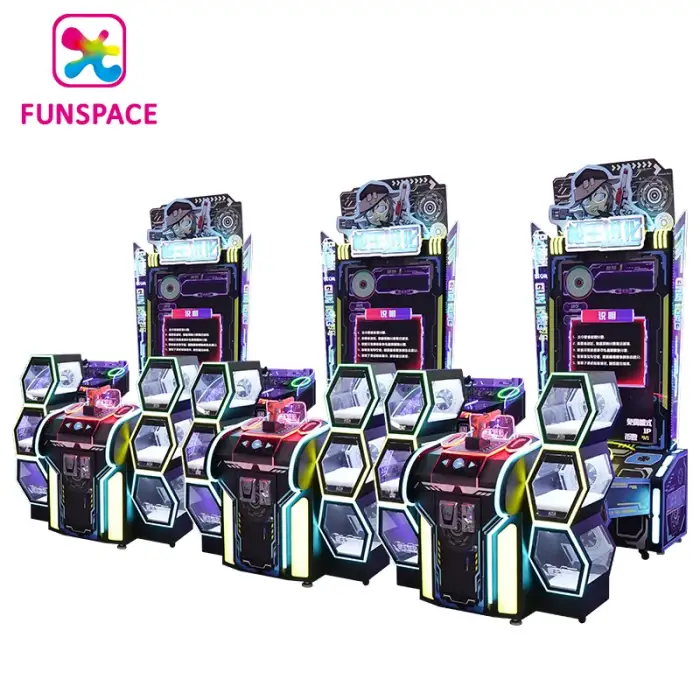 Funspace Coin Operated Shoot Video Game Simulator Entertainment Gun King Shooting Game Machine