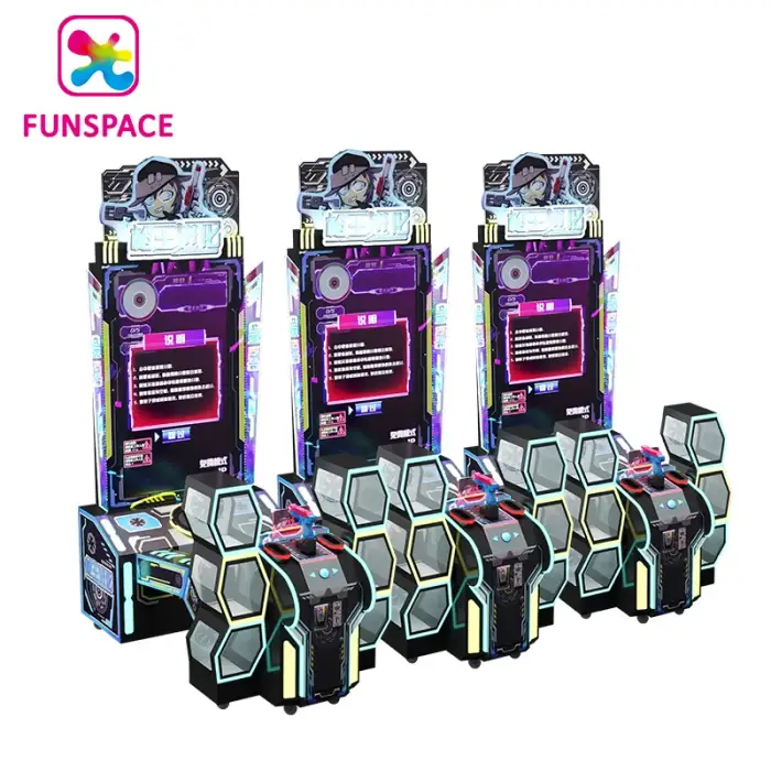 Funspace Coin Operated Shoot Video Game Simulator Entertainment Gun King Shooting Game Machine