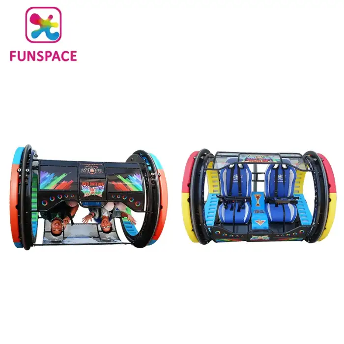 New style Outdoor Fun Fair Playground Rides 2 Seats 360 Degree Remote Control Rolling Car for outdoor