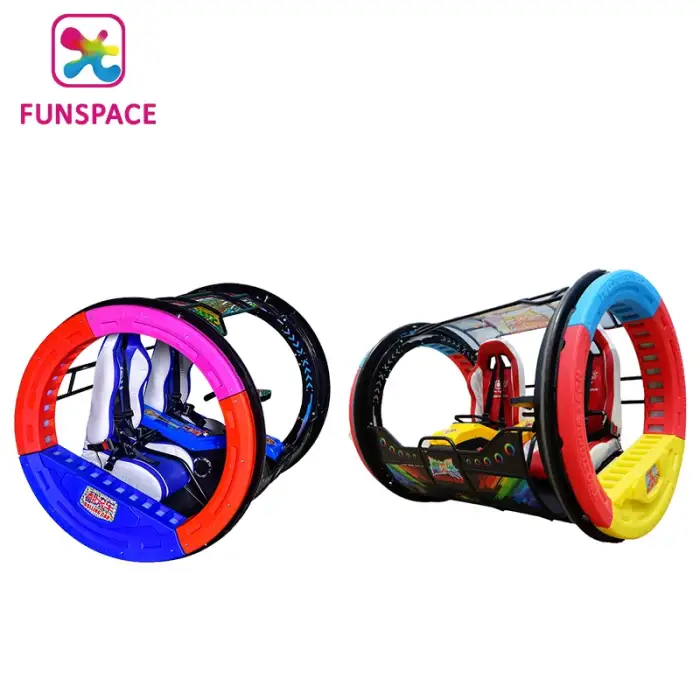 New style Outdoor Fun Fair Playground Rides 2 Seats 360 Degree Remote Control Rolling Car for outdoor