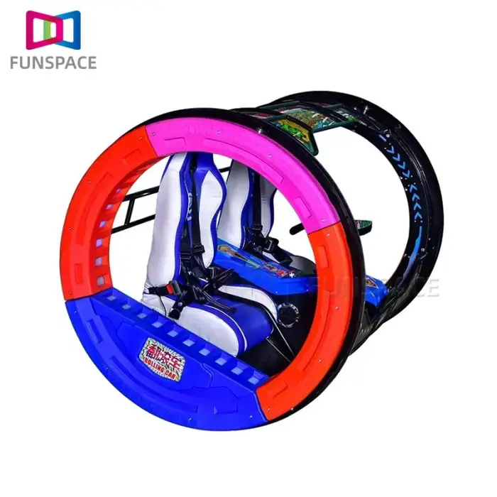 New style Outdoor Fun Fair Playground Rides 2 Seats 360 Degree Remote Control Rolling Car for outdoor