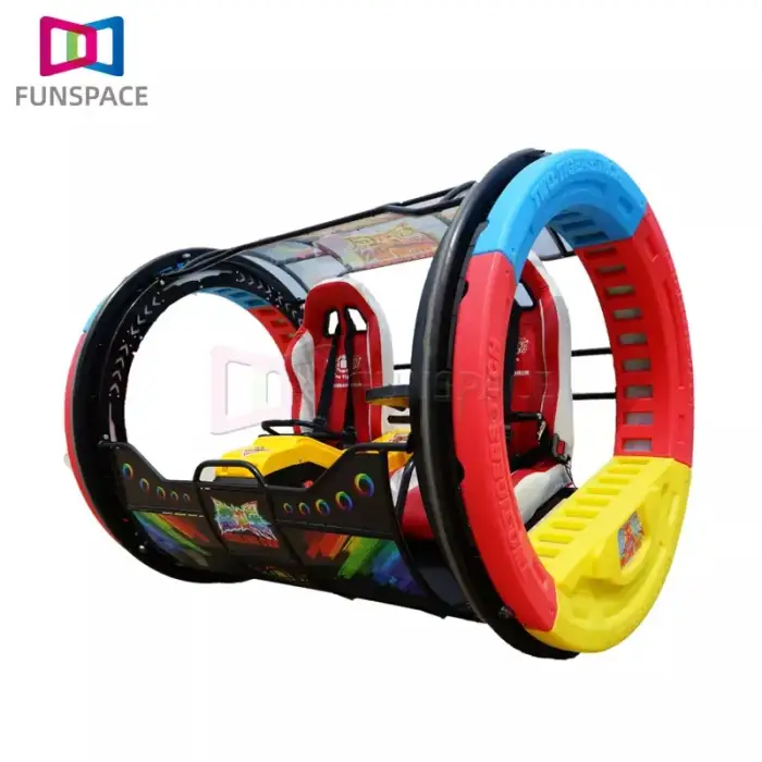 New style Outdoor Fun Fair Playground Rides 2 Seats 360 Degree Remote Control Rolling Car for outdoor