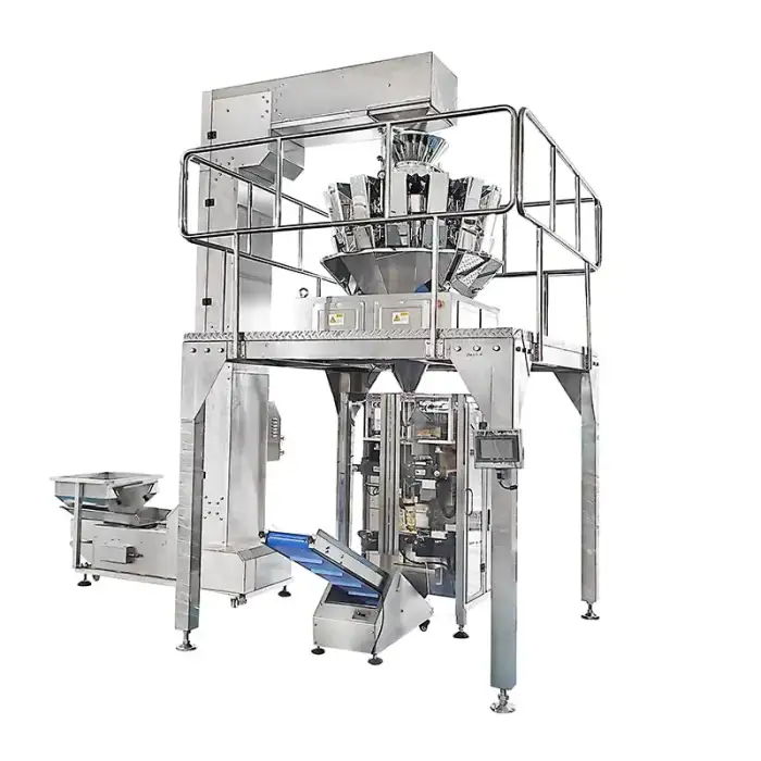 Automatic Weigher Potato Chips Candy Spaghetti Shape Vertical Packing Machine