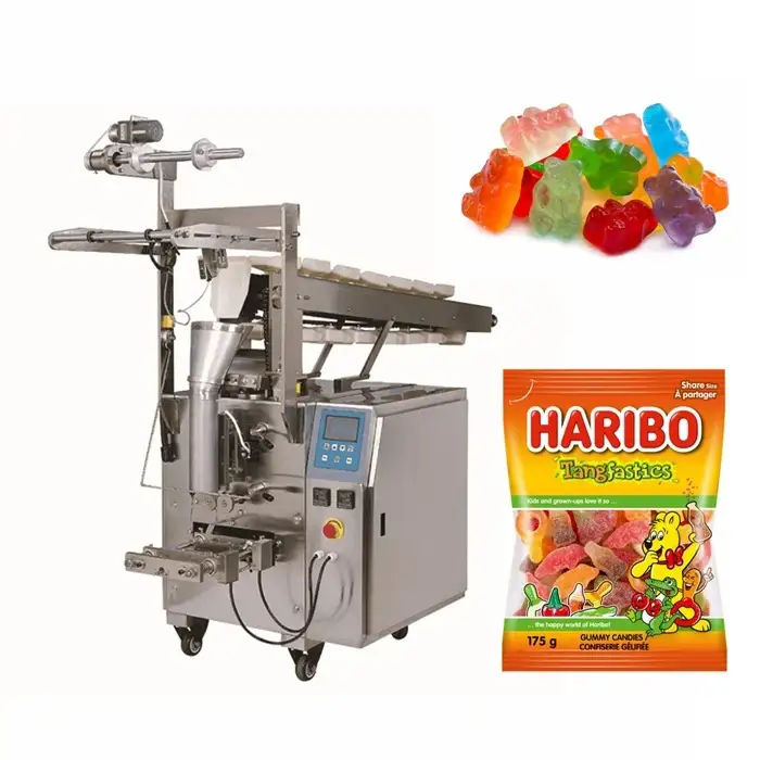 DXD-320K gummy bear machine with vertical chain bucket  soft candy packing machine