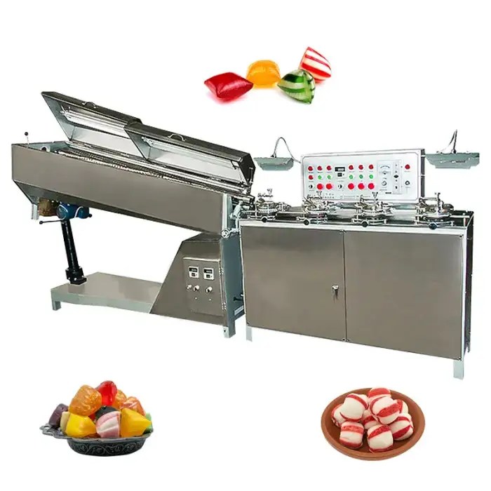 Hard Toffee Drop Roller Candy Machine Lollipop Production Line