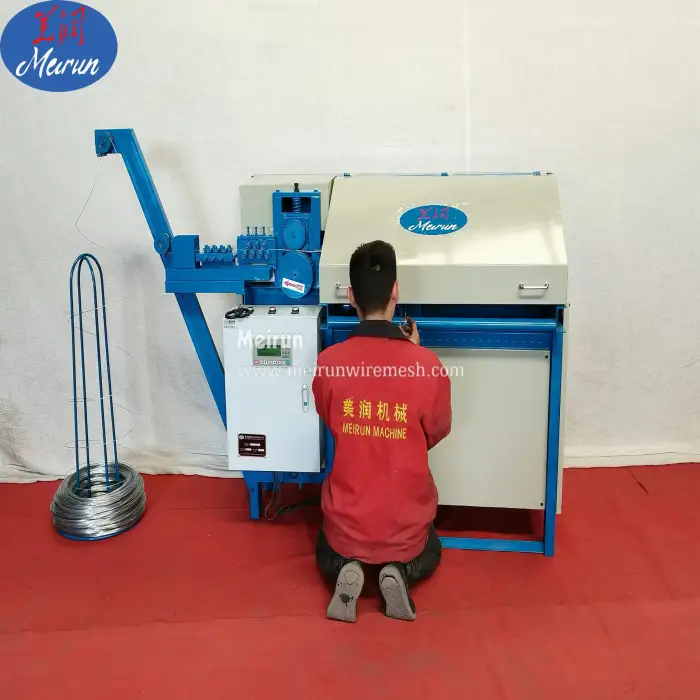 pvc welded wire mesh machine Double Loop Tie Wire Machine wire ring making machinery automatic