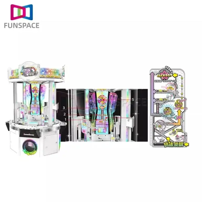 4 Players Jackpot Gift Stack Arcade Gift Machines For Shopping Mall