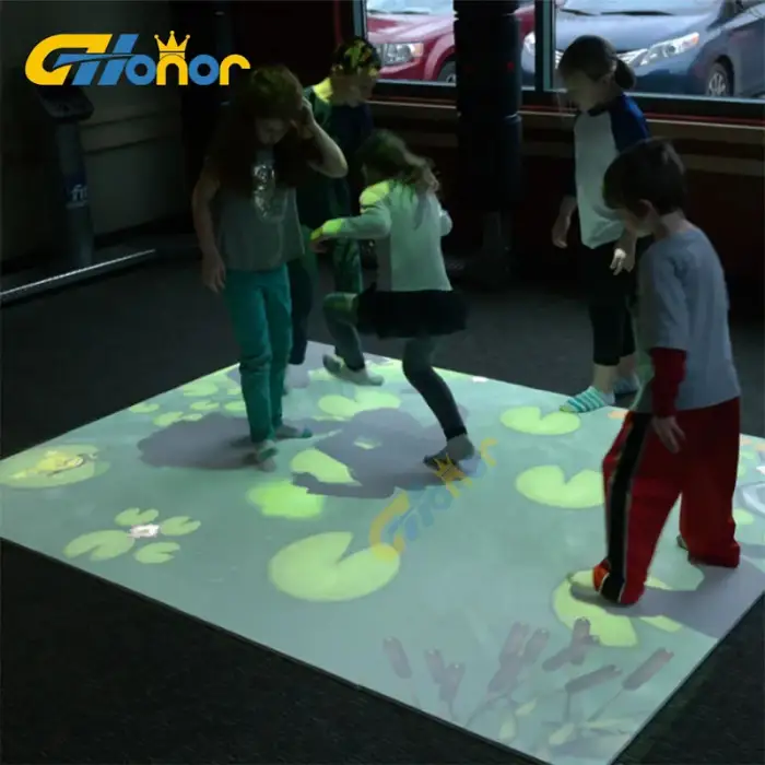 Popular AR  3D interactive wall game for kids Augmented Reality interactive floor projector portable