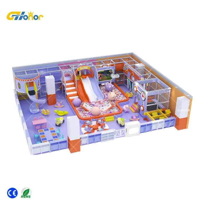 small soft play equipment set indoor playground equipment trampoline park playhouse slide for kids