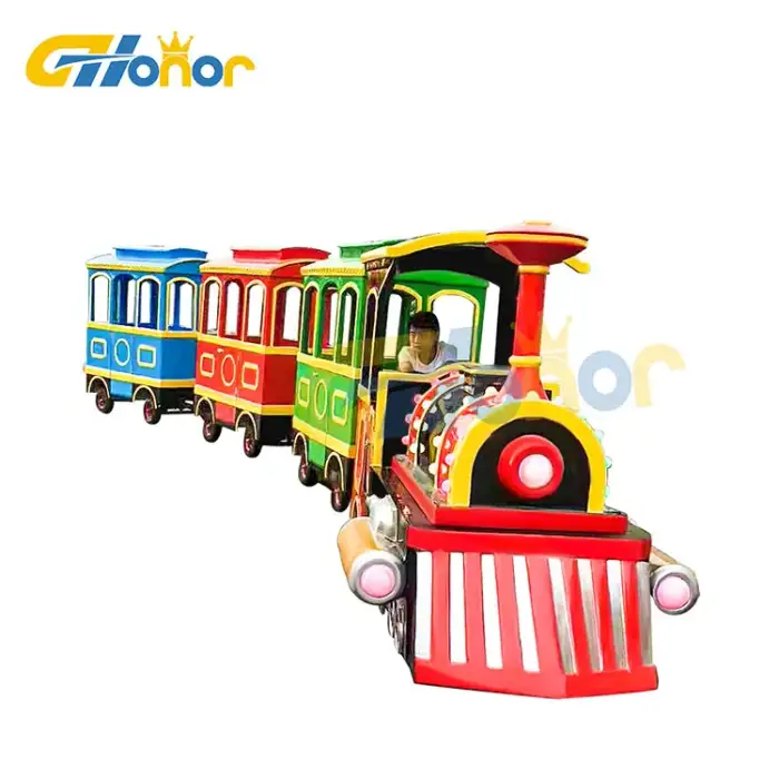 Hot-selling Kids TracklessTrain wholesale amusement park facilities fashionable garden city park