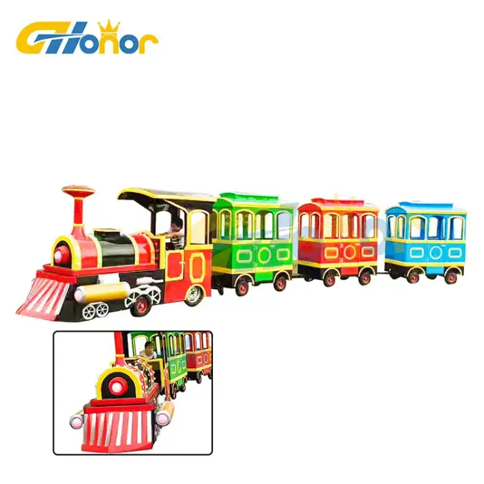 Hot-selling Kids TracklessTrain wholesale amusement park facilities fashionable garden city park