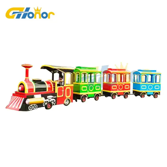 Hot-selling Kids TracklessTrain wholesale amusement park facilities fashionable garden city park