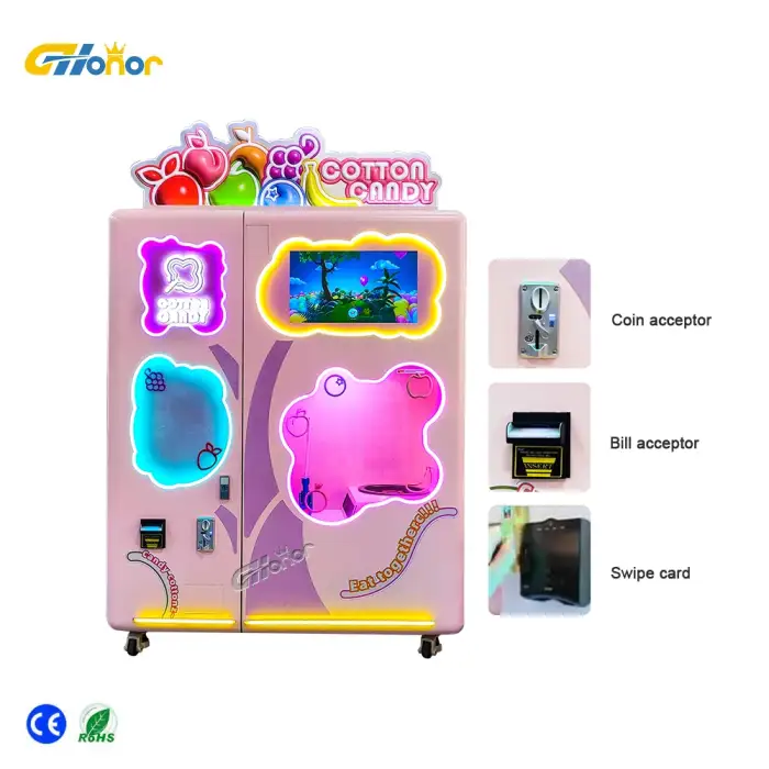 Flower Cotton Candy Machine Vending Machine Commercial Cotton Candy Machine For Sale