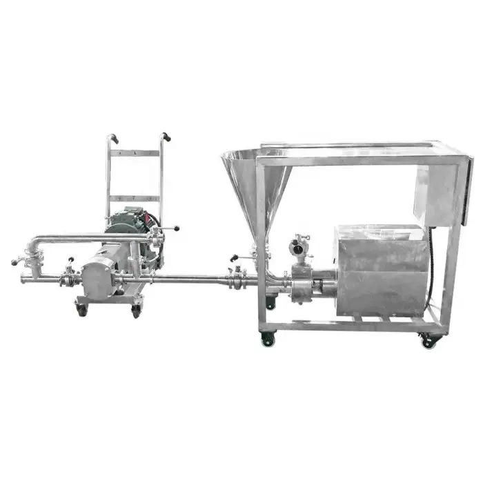 TRL-B milk pasteuriser and homogeniser vacuum emulsifier mixer homogenizer ice cream homogenizer