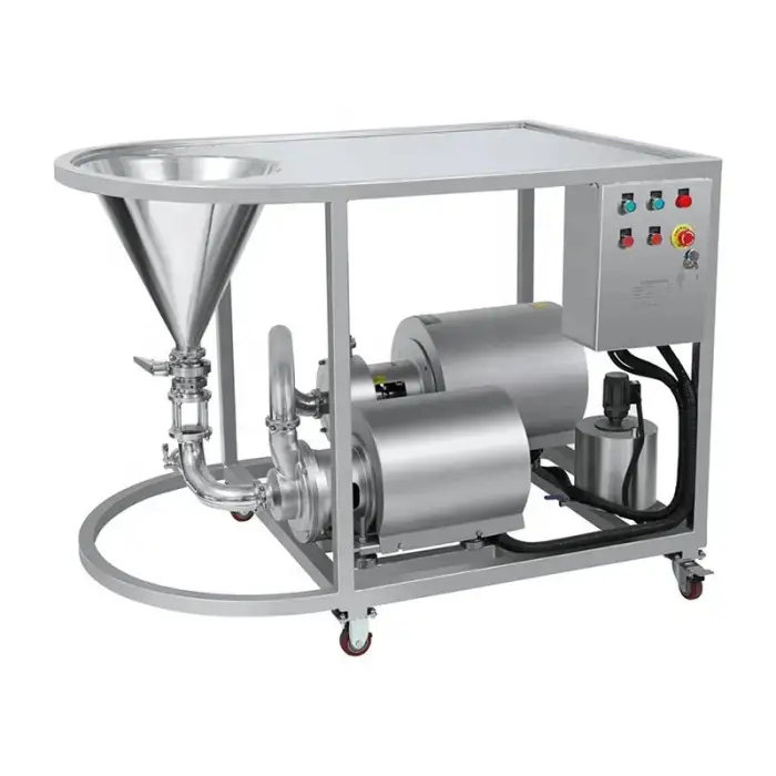 TRL-B milk pasteuriser and homogeniser vacuum emulsifier mixer homogenizer ice cream homogenizer