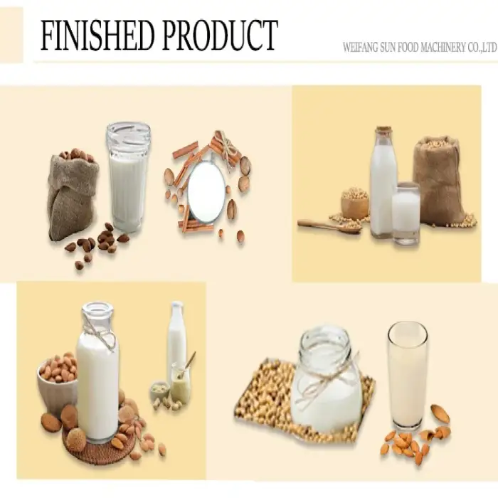 Nut Milk Production Line peanut milk machine bean almond cashew nut milk maker soybean machine soy milk extractor