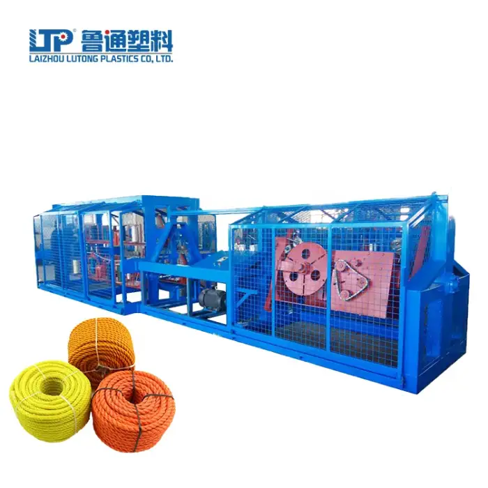 Yantai  lutong  yarn twisting machinery twister rope making machine pet rope braiding machine