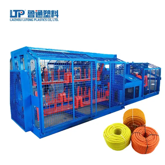 Yantai  lutong  yarn twisting machinery twister rope making machine pet rope braiding machine