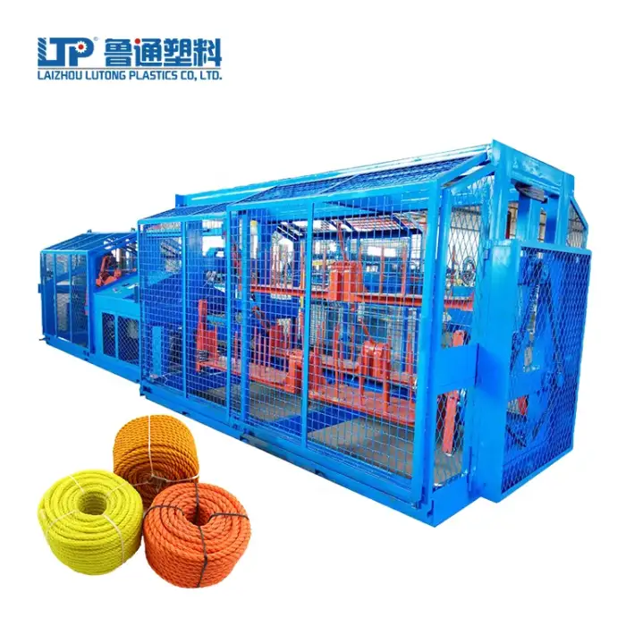 Yantai  lutong  yarn twisting machinery twister rope making machine pet rope braiding machine