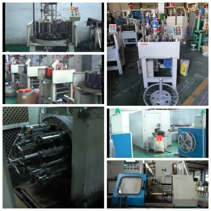 Rope braiding machine 3-track 18-spindle telescopic mes tube braiding machine