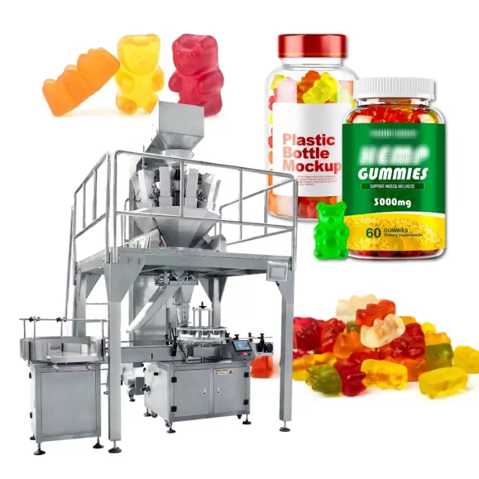 Counting Gummy Bear Candy Packaging Machine Gummy Candy Doypack Packing Machine Soft Candy Filling Packing Machine