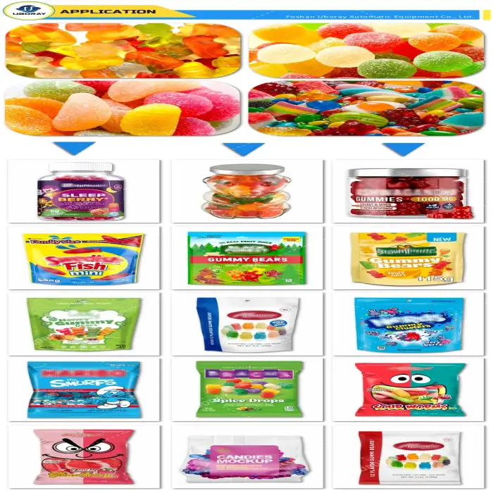 Counting Gummy Bear Candy Packaging Machine Gummy Candy Doypack Packing Machine Soft Candy Filling Packing Machine