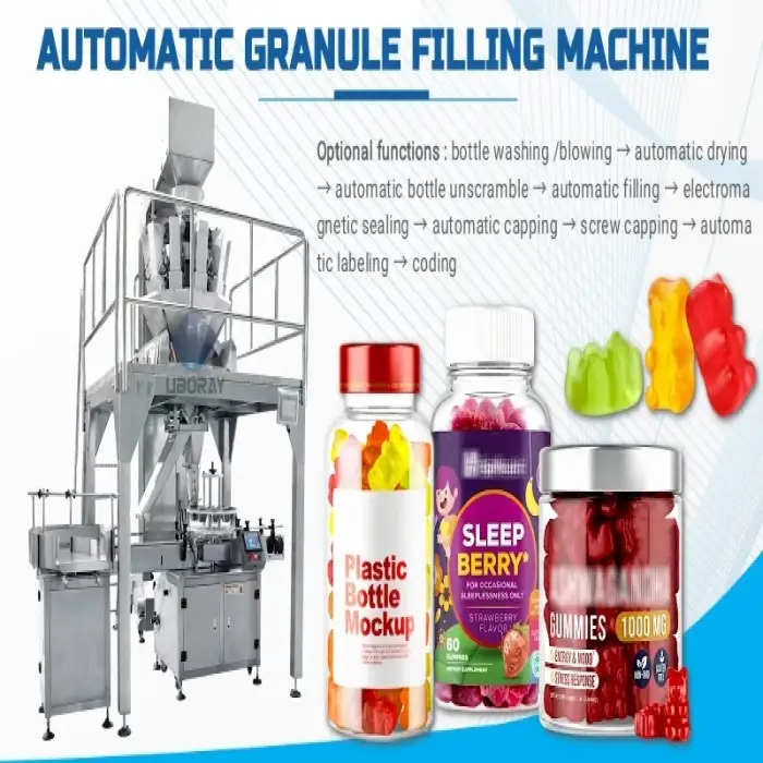 Counting Gummy Bear Candy Packaging Machine Gummy Candy Doypack Packing Machine Soft Candy Filling Packing Machine