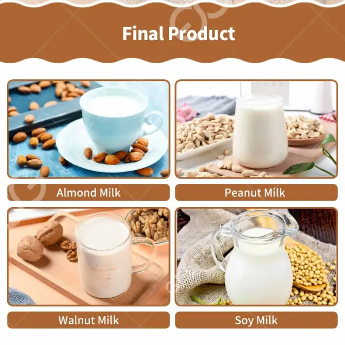 Industrial Soy Milk Production Almond Milk Machine