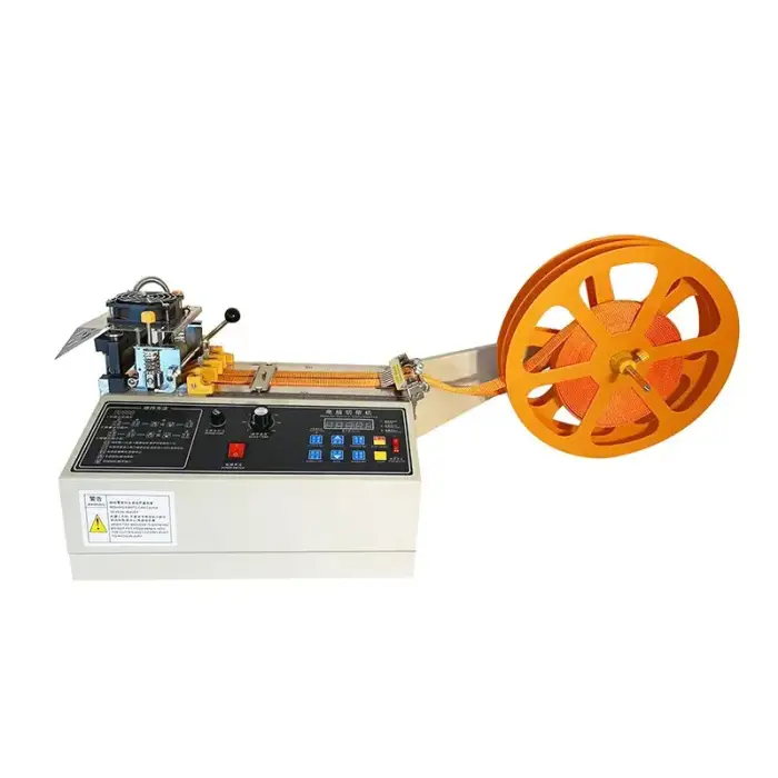 Automatic Fabric Cutter Hot and Cold Elastic Band Braided Strap Leather Belt Tape Cutting Machine