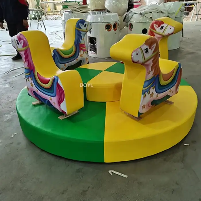 custom design  carousel merry go indoor kindergarten playground soft play kids equipment kid soft play