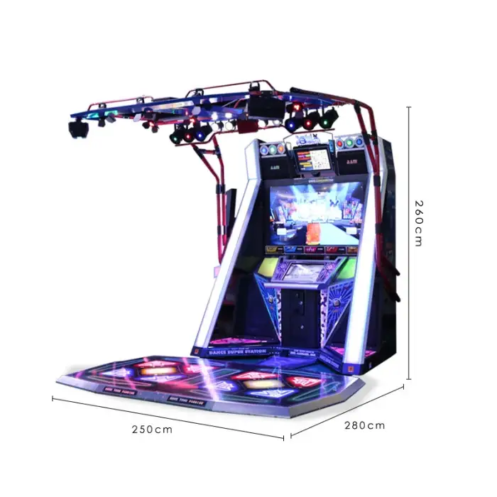 Indoor commercial amusement park charming video game arcade mall large equipment dance E dance famous dance arcade coin-operated