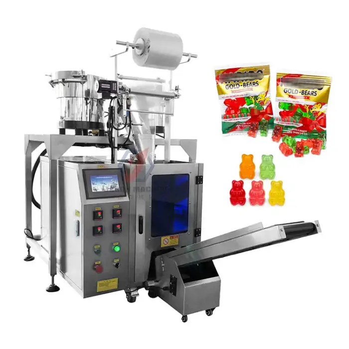 soft candy gummy bear counting and packing packaging machine