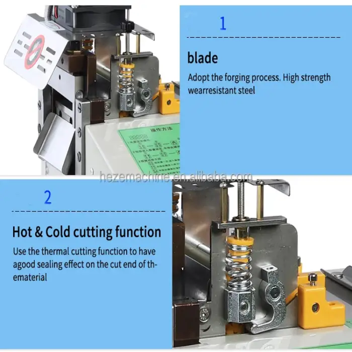 987 Eagle Zig Zag Bevel Side Bar Shrink Braiding Machine Leather Packing Rope Nylon Webbing Ribbon Tape Cutter Cutting Machine