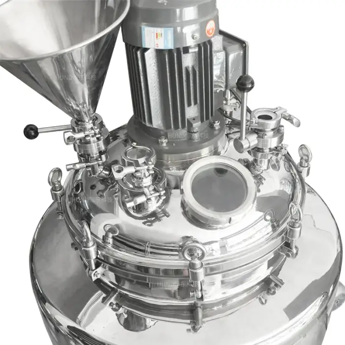 Vacuum mixer homogeniser  paste mixing tank body lotion and cream making machines