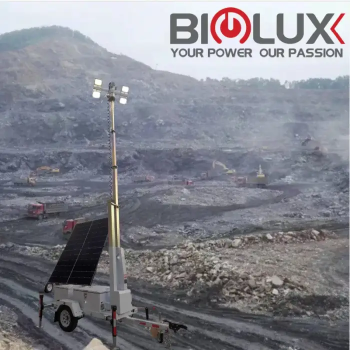 360 Rotation Mobile Solar LED Lighting Tower for Mining Site