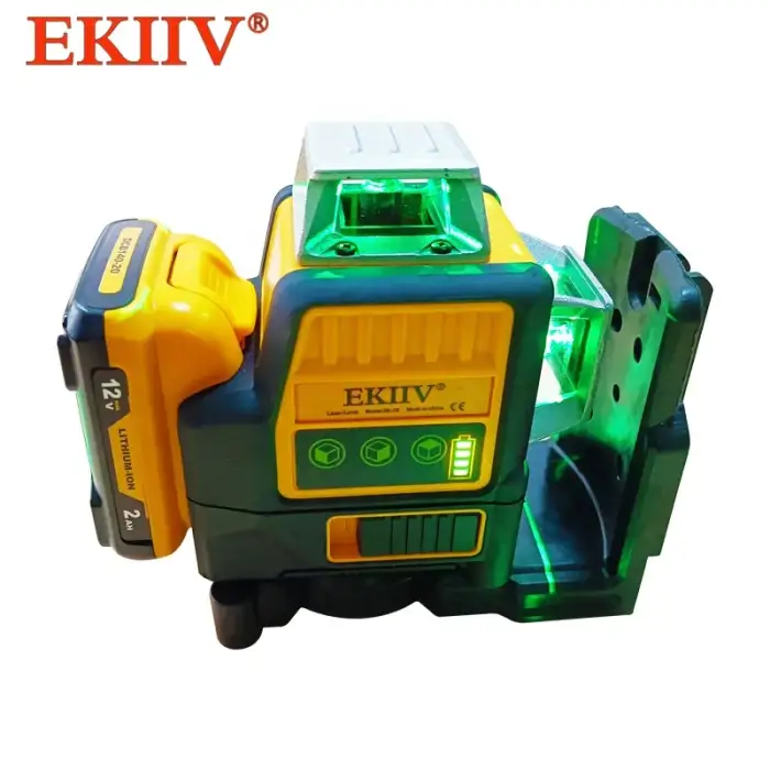 lazer leve green beam laser cross 12 line self leveling 3d auto rotary construction nivel laser level 360 degree machine tool