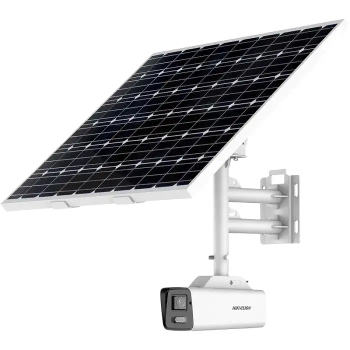 BIGLUX 4MP 8MP ColorVu Solar Panel Security Camera 4G Network Connection Hikvision Factory Direct Sales Solar Integrated Camera