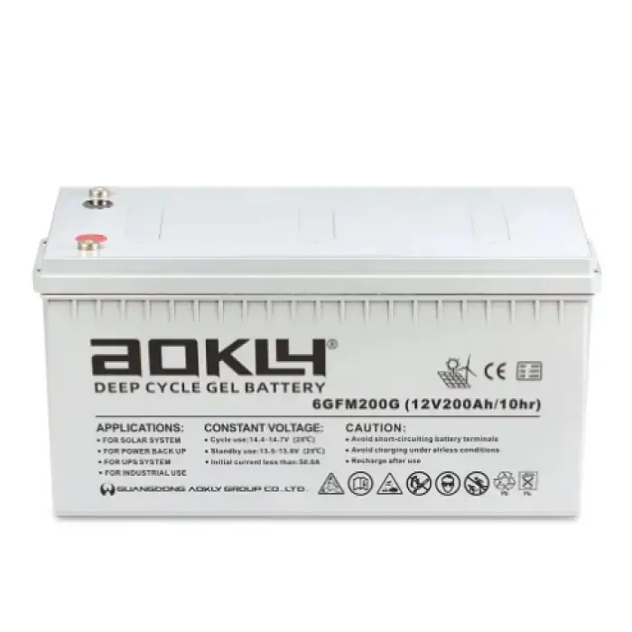 12v 200ah gel battery used for solar light tower