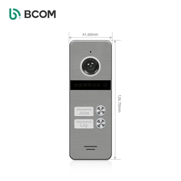 Bcom 4 wire visual videophone inter com system interphone video