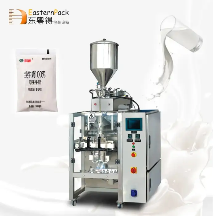 sachet processing filling packaging fresh aseptic uht milk and yogurt coconut cream milk packing machine