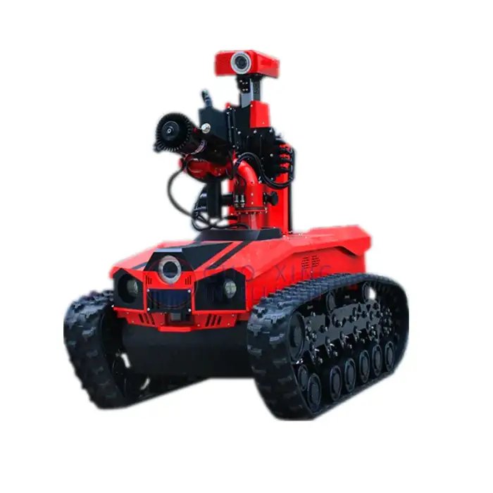 RXR-M40D-880T remote control  fire fighting robot rubber track tank fire extinguishing robot