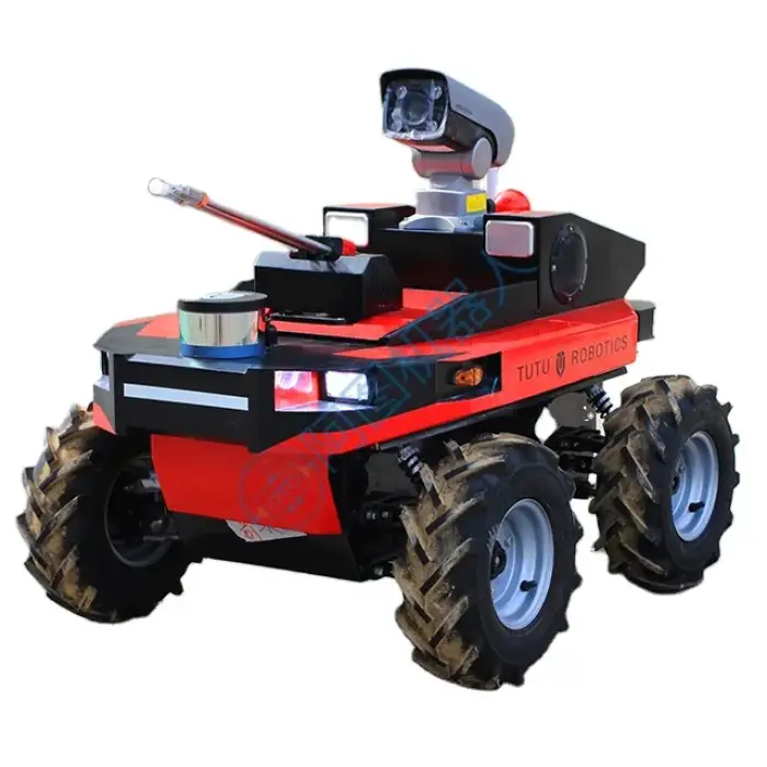 Autonomous Wheel Security Patrol Robot Guard outdoor have strong protect ability for home use