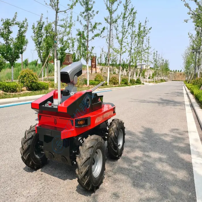 Autonomous Wheel Security Patrol Robot Guard outdoor have strong protect ability for home use