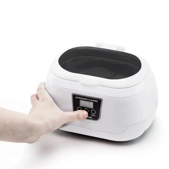 Jewelry Ultrasonic Cleaner with Countdown Timer for Cleaning Eyeglasses, Rings, Dentures, Retainers, and Mouth Guards