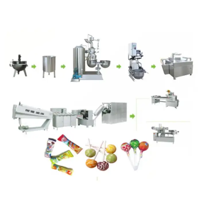 Industrial 600kg jelly lollipop candy making machine lollies machine