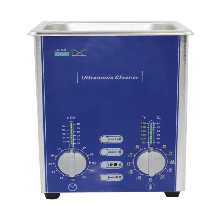 2L household stainless steel small ultrasonic cleaner machine degas for eyeglasses watch and jewellery