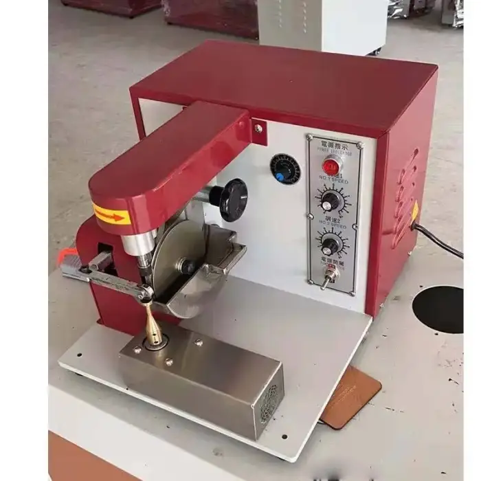 Leather Production Machinery Desktop Automatic Single Side Belt Leather Edge Ink Machine Handbag Coloring Inking Machine